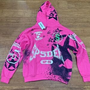 PSD Pink Graphic Kids Hoodie